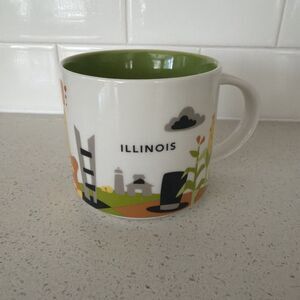 Starbucks Illinois You Are Here Series 14oz Coffee Mug 2015 Collector Gift